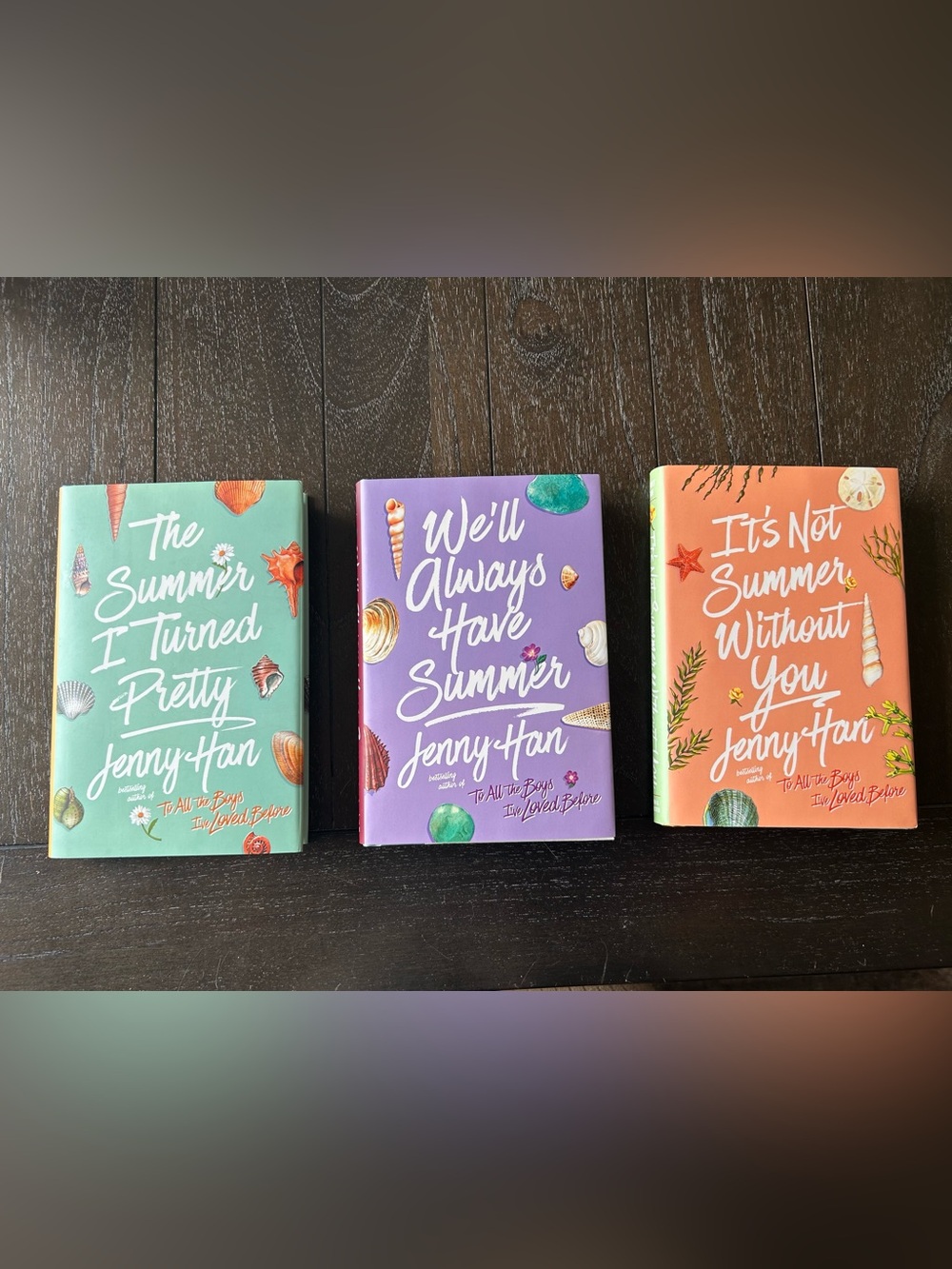 Jenny Han Hardcover Summer Trilogy Box Set - Green, Purple & Orange Covers